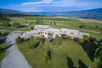 Aerial shot of a house